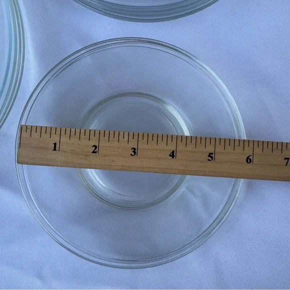 Vintage Clear Glass Plate Set of 11 by Duralex and Arcopal France - Picture 7 of 9